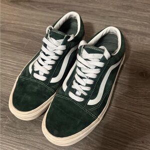 Vans Green Suede Sneakers